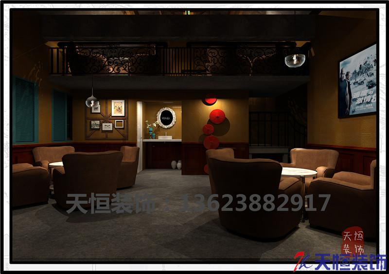 洛阳装修案例洛阳西苑公园西元酒吧天恒装饰设计施工效果图